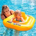 Intex Deluxe Baby Float Pool School Step 1 - gul fyrkantig babyring - 1-2 år - 79 cm