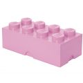 LEGO Storage Brick 8 - förvaringslåda med lock - 50 x 25 cm - Light Purple - design collection