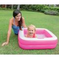 Intex Play Box Pool - oppusteligt børnebassin - 57 liter - pink