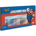 Multiprint Super Mario Bros tuschpennor - 36 tuschpennor, 3 stämplar och aktivitetsbok