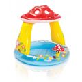 Intex Mushroom Baby Pool - oppustelig, svampeformet børnepool med tag - 45 liter