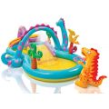 Intex Dinoland Lekcenter - barnpool med spel och vattenspridare - 290 liter
