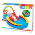 Intex Rainbow Ring aktivitetscenter - bassin med spil og bruser - 380 liter
