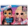 LOL Surprise OMG Movie Magic 2-Pack - Tough Dude og Pink Chick motedukker med 25 overraskelser