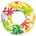 Intex Lush Tropical Transparent Tube - badering med håndtag - 97 cm - Flower