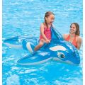 Intex Lil' Whale Ride-on - oppustelig blåhval-badelegetøj med håndtag - 163 x 76 cm