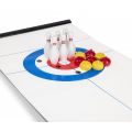 Tactic Bowling & Curling bordspill - 8 curling-steiner, 6 bowling-kjegler og spillmatte 28 x 120 cm