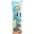 Intex Fashion Mat - uppblåsbar badmadrass - 183x69 cm - fiskar