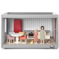Lundby Startsett komplett dukkehus - rom, kjøkkeninnredning og 2 dukker - 33 cm