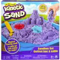Kinetic Sand lila sandlådeset med med spade och 3 formar - 454 g