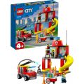LEGO City Fire 60375 Brannstasjon og brannbil