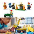 LEGO City 60391 Anleggsmaskiner og kran med rivningskule