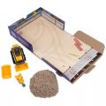Kinetic Sand Kit med magisk sand - byggeplads 