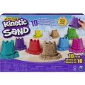 Kinetic Sand 10-pack - 10 forskjellige farger i former