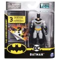 Batman actionfigur 10 cm - Batman i grå drakt - med 3 overraskelser