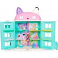 Gabbys Dollhouse Purrfect dukkehus med lyd og setninger - 60 cm høyt med figurer og møbler