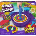 Kinetic Sand Swirl N' Surprise lekset med sand i 4 färger och sandvirvel - 907 g