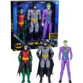 Batman actionfigurer 3-pack - Batman og Robin vs The Joker - 30 cm
