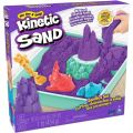 Kinetic Sand Sandlåda med formar och 454 g lila sand
