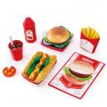 Hape Fast food leksaksmat - 27 delar