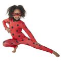 Miraculous Ladybug kostume - small - 3-4 år - heldragt med maske