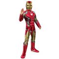 Avengers Endgame Iron Man maskeradkläder - small - 4-6 år heldräkt med skoöverdrag och mask