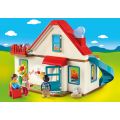 Playmobil 1.2.3 familiehus fra 18 mnd. - 70129 - dørklokke og toalett med lyd