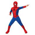 SpiderMan kostyme - medium - 6-8 år - heldrakt og maske