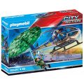 Playmobil City Action Politihelikopter fallskjermjakt 70569