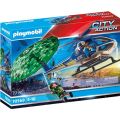Playmobil City Action Politihelikopter på fallskjermjakt 70569