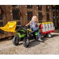 Rolly Toys rollyFarmtrac: Deutz Agrotron 7250 TTV pedaltraktor med frontlæsser - gummihjul med luft