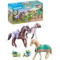 Playmobil Horses of Waterfall Tre hester med tilbehør 71356