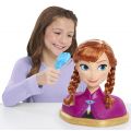 Disney Frozen Deluxe Anna sminkedukke -  frisørhode med 19 tilbehør til håret