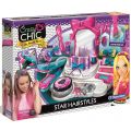 Clementoni Crazy Chic - Hairstyle Lab - style håret med hårkritt og glitter