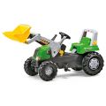 Rolly Toys rollyJunior: traktor med pedaler, frontlæsser og justerbart sæde