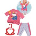 BABY Born Little Casual antrekk - rosa genser og grå joggebukse til dukke 36 cm