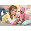 BABY Born Magic Girl interaktiv jentedukke med brune øyne - med magisk smokk og 10 funksjoner - 43 cm
