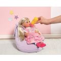 BABY Born Little Sister - interaktiv jentedukke med 7 funksjoner - drikker, gråter og bader - 36 cm