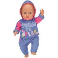 BABY Born joggedress til dukke 43 cm - blå