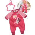 BABY Born dockkläder - mörkrosa sparkdräkt för docka 43 cm