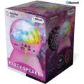 PartyFun Lights Bluetooth Party Speaker - høyttaler med RGB-lys - rosa