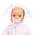 Bayer Design First Words baby - Anna dukke med myk kropp, rosa drakt, smokk og flaske - 38 cm