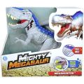 Mighty Megasaur Megahunter T-Rex 30 cm - dinosaur med lys og bevægelser - grå