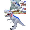 Mighty Megasaur Megahunter T-Rex 30 cm - dinosaurie med ljus och rörelser - grå