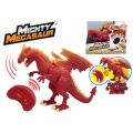 Mighty Megasaur - radiostyrt rød drage med bevegelse, lys og lyd - 30 cm