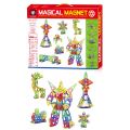 Magical Magnet - magnetiske byggeklosser i flere farger - 198 deler