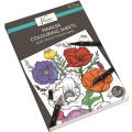  Nassau Fine Art Målarbok - målarbok för vuxna - 16 motiv med blommor