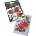 Nassau Fine Art fargeleggingshefte - fargelegging for voksne - 16 motiver med blomster