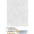 Nassau Fine Art Paint by number pysselpaket med förtryckt duk och akrylfärg - Mona Lisa 40x50 cm