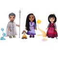 Disney Wish dukkesett med Asha, Dahlia, Magnifico, Valentino, Star og Wish-bobler - dukker 15 cm